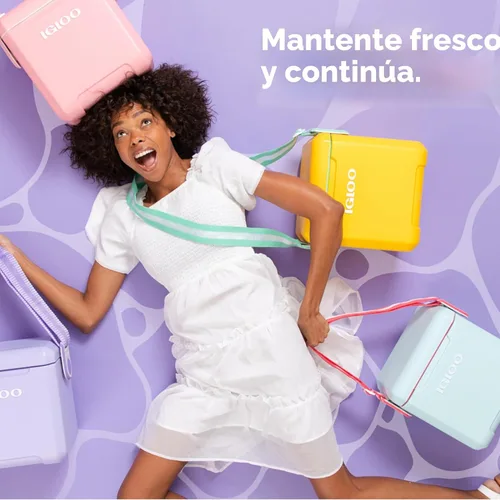 Miniatura 12 de Igloo Tag Along Too Coolers Enfriador de estilo picnic de carcasa dura aislada Cofre de hielo rodante Mist