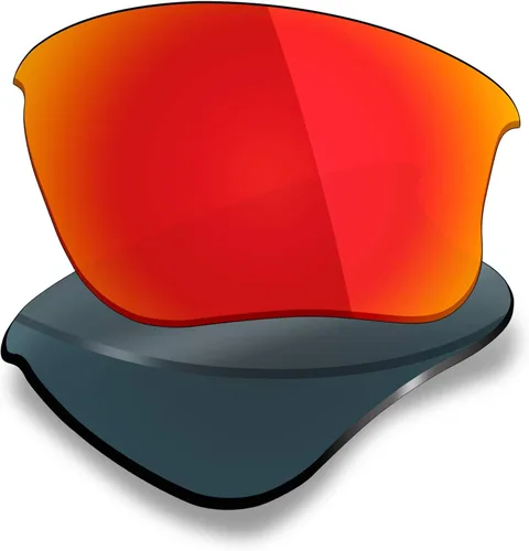 Miniatura 3 de mryok 4pares polarizadas lentes de repuesto para Oakley Flak Jacket XLJanteojos de sol Stealth negrorojo fuegohielo azulplata titanio