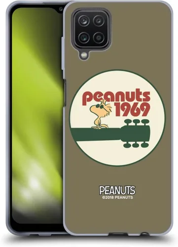 Miniatura 196 de Head Case Designs Funda de gel Woodstock 50th con licencia oficial de Peanuts Snoopy Guitar 1969 [protección de grado militar] compatible