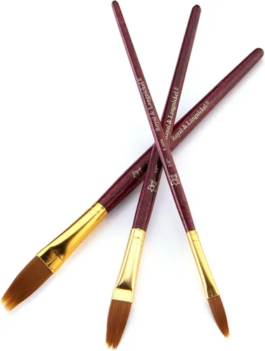 Miniatura 7 de Royal & Langnickel RSET-9140 Zip N' Close Oro Taklon Filbert Peine Set de 3 piezas
