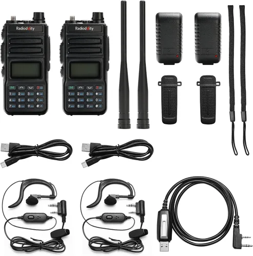 Miniatura 9 de Radioddity GM-30 GMRS Radio portátil de 5 W de largo alcance radio bidireccional para adultos, compatible con repetidor GMRS, con escaneo