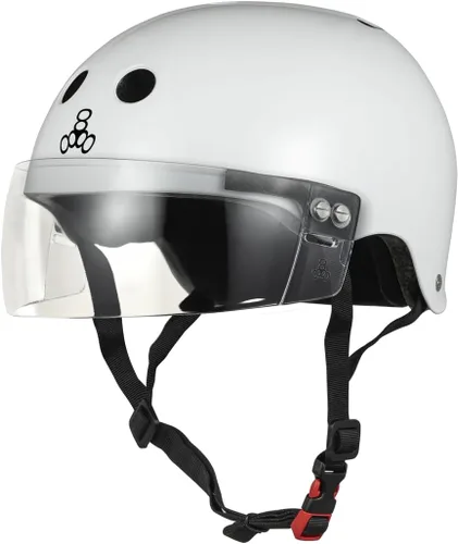 Miniatura 8 de Triple Eight El casco certificado Sweatsaver con visera para Roller Derby, Skateboarding y BMX