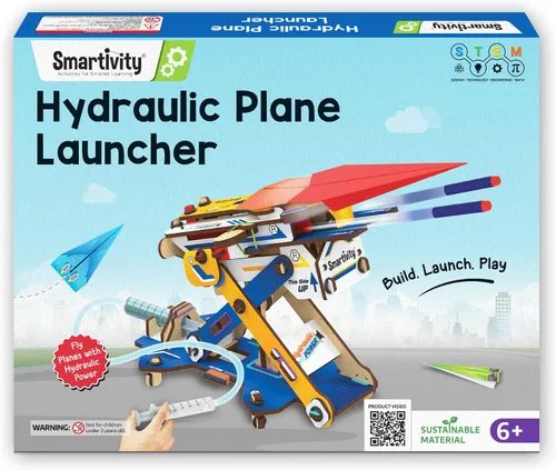 Smartivity DIY 2 en 1 Aviones de papel hidráulicos y lanzadores de dardos STEM juguete para niños de 6 a 14 años | Regalos de cumpleaños para niños