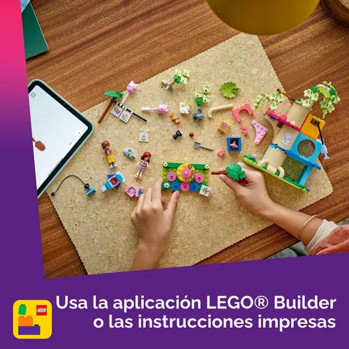 Miniatura 6 de LEGO Friends Cat - Juguete de construcción de casa de árbol y fiesta de cumpleaños – Bloques de construcción de juegos de simulación con juguetes