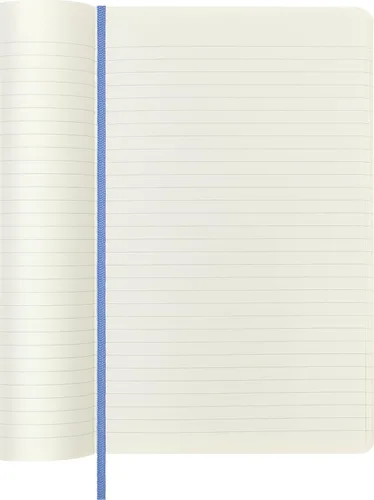 Miniatura 5 de Moleskine - Cuaderno clásico, tapa suave, grande (5 x 8.25 pulgadas), a rayas/forrado, azul hortensia, 192 páginas