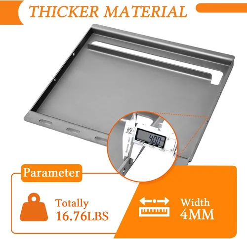 Miniatura 78 de Utheer Parrilla reversible para todas las estufas Camp Chef de 14 y 16 pulgadas, plancha de hierro fundido, para estufa Camp Chef Explorer de 2
