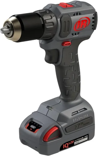 Miniatura 2 de Ingersoll Rand D3141-K22 - Taladro compacto inalámbrico de 1/2 pulgada y 20 V, kit de 2 baterías, par de 450 in-lb, portabrocas sin llave