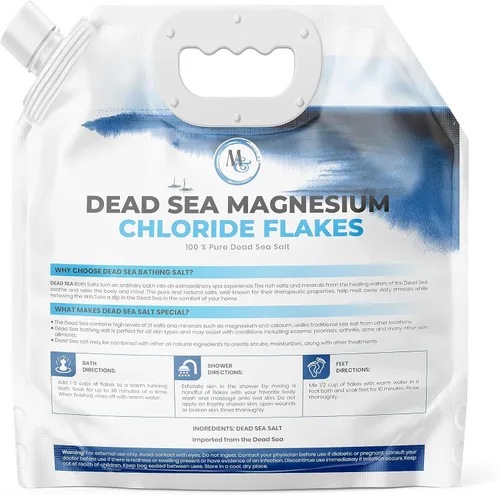 Miniatura 2 de Sal del Mar Muerto – Sales del Mar Muerto para remojo, sal mineral para baño, spa, ducha – Sal de baño pura y natural para remojo de pies