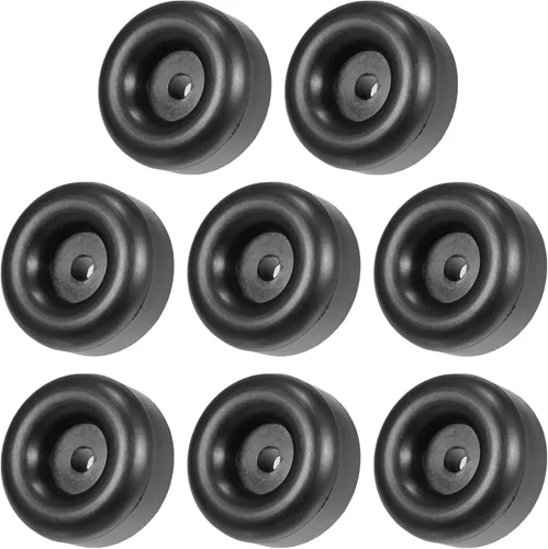 X AUTOHAUX 8 piezas de 2.5 pulgadas redondas de goma de repuesto para remolque de carga, camión, caravana, puerta, rampa, escotilla con agujeros