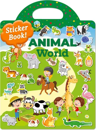 Benresive Reusable Sticker Book for Toddlers & Stickers for Kids, Toddler Travel Toys, Craft Activities, Boys & Girls Birthday Gifts