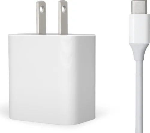Cargador rápido USB-C de 30 W y cable compatible con productos Samsung, teléfonos Samsung, tabletas y otros dispositivos USB-C, color blanco (6