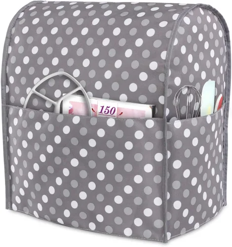 Miniatura 2 de Funda protectora Luxja compatible con batidora de 4.5 cuartos y 5 cuartos de galón, funda de tela con bolsillos para batidora y accesorios Gris