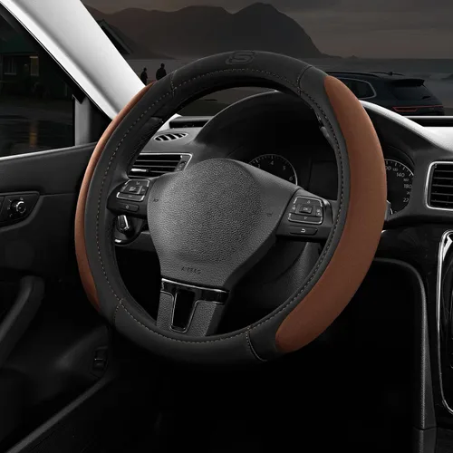 Miniatura 17 de Skechers - Funda para volante de automóvil con espuma viscoelástica, funda antideslizante para volante de 14.5-15 pulgadas, diseño cómodo y seguro