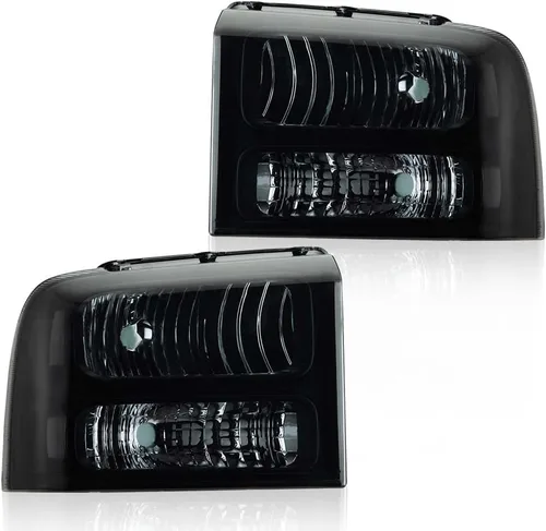 Miniatura 30 de G-PLUS Faros delanteros delanteros para Ford F250 F350 F450 F550 Super Duty 1999-2004; compatible con Ford Excursion 2000-2004 lente transparente