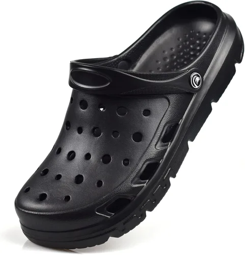 Miniatura 12 de PIMIO Zuecos de jardín para mujeres y hombres, zapatos de trabajo sin cordones con soporte de arco, zapatos de agua de secado rápido para mujeres