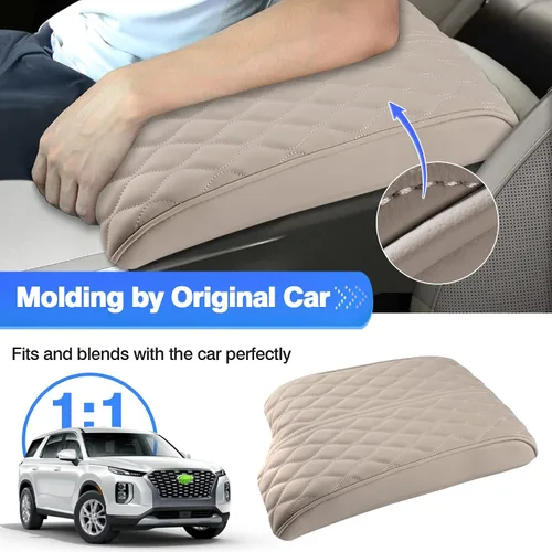 Miniatura 3 de Autorder Funda para Consola Central para Hyundai Palisade 2020-2025 Accesorios Funda para Reposabrazos Espuma con Memoria Cojín de Soporte