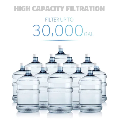 Miniatura 7 de iSpring Sistema de filtro de agua para toda la casa, altamente reduce hasta un 99% de cloro, sedimento, sabor, olor, sistema de filtración de agua