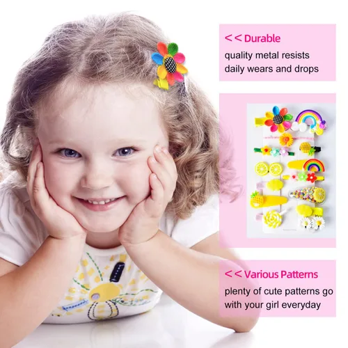 Miniatura 5 de 42 pinzas para el pelo de bebé, pasadores para niñas, accesorios para el cabello para niñas pequeñas, pinzas para el cabello para niños, pinzas