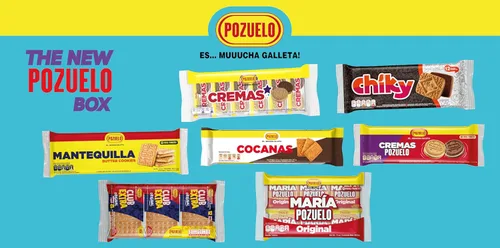 Miniatura 9 de Pozuelo Paquete variado de galletas y galletas Chocolate Chiky, galletas de mantequilla, galletas Club Extra Crackers, Cremas Star, Cremas Mixed