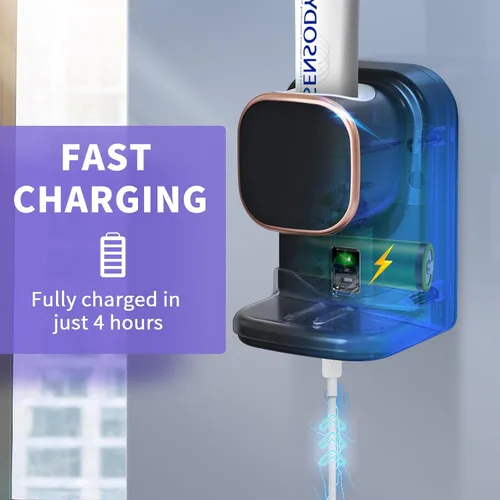 Miniatura 5 de Wekity Dispensador automático de pasta de dientes, dispensador eléctrico de pasta de dientes montado en la pared para niños y adultos, dispensador
