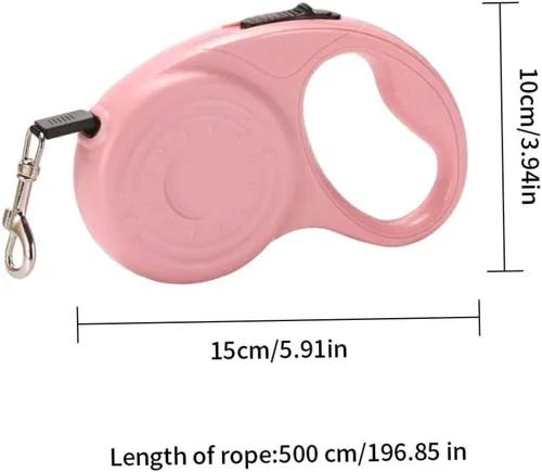 Miniatura 8 de Retractable Pet Leash Automatic Nylon Dog Lead 5m Extendable Traction Rope for Cat