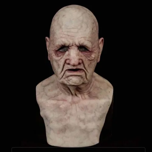 Miniatura 2 de Máscara de Halloween aterradora, máscara espeluznante súper suave, cosplay del demonio malvado, vestido elegante para fiesta de disfraces