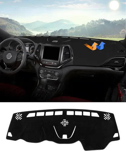 Miniatura 43 de Autorder - Tapete para salpicadero para 2007-2013 Chevy Chevrolet Silverado/GMC Sierra con dos guanteras, accesorios, cubierta de salpicadero