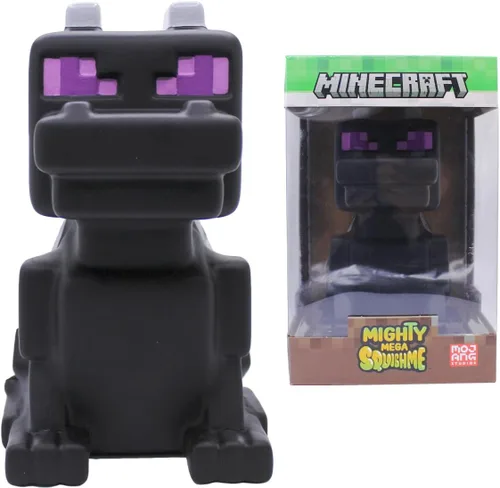 Miniatura 10 de Minecraft Mighty Mega Squishme (Abeja Cozie) Officially Licensed Minecraft Movie collectible. Soft slow-rise foam squishy, about 8 inches, with a
