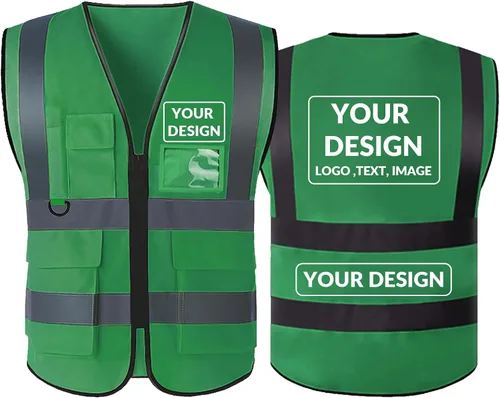 Miniatura 22 de BeautyWill Chaleco de seguridad personalizado con logotipo reflectante de alta visibilidad Clase 2 de alta visibilidad Seguridad Chaleco de trabajo