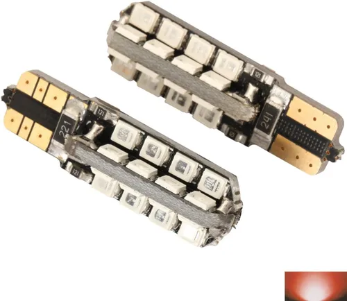 Miniatura 4 de 2 unids Super brillante 32 LED SMD bombillas T10 194 alta potencia ámbar amarillo bombillas de coche auto reemplazo iluminación 168 2825 W5W L286