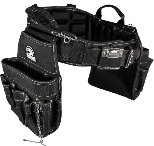Gatorback B240 Combo para electricista con soporte de espalda Pro-Comfort. Cinturón de trabajo ventilado y resistente (Grande 36-40 pulgadas)