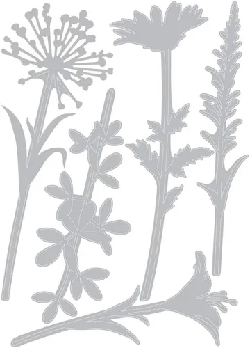 Miniatura 4 de Tim Holtz Sizzix - Paquete Thinlit de tallos de flores silvestres - #1 y #2