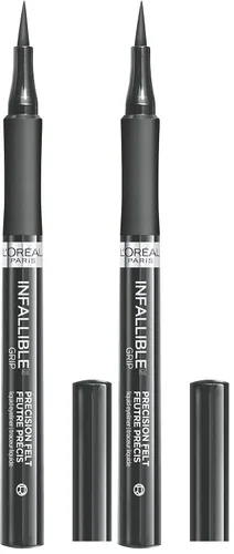 Miniatura 10 de L'Oreal Paris Cosmetics Makeup Infallible Grip Delineador de ojos de fieltro de precisión, resistente a las manchas, delineador de ojos impermeable
