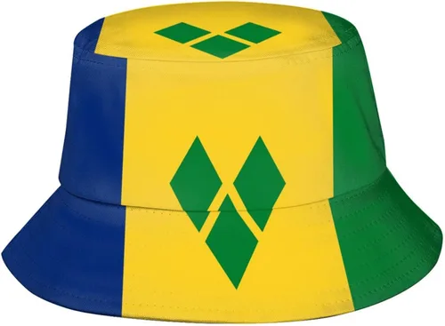 Miniatura 20 de Sombrero de pescador con bandera de moda, sombrero de pescador, sombreros de pescador con bandera linda para mujeres y hombres