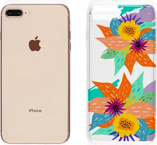 Miniatura 3 de Casely Funda para iPhone 6/7/8 Plus Summer Lovin' Estampado floral Diseño clásico ultra delgado