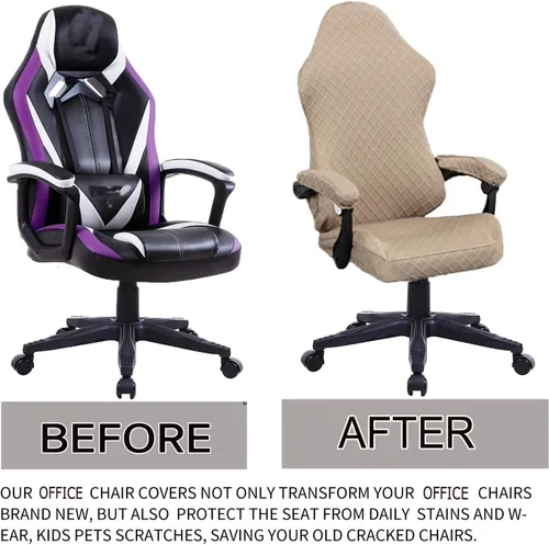 Miniatura 2 de Deisy Dee SIN Silla, SOLO Fundas para Sillas Gaming, Fundas Deslizables Gaming Fundas de Poliéster Elástico para Silla Gaming Reclinable de Carreras
