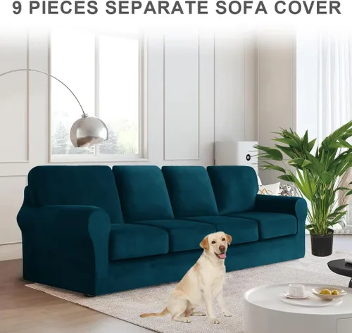Miniatura 186 de Funda para Sofá de Terciopelo, Fundas Elásticas para Sofá para Funda Principal Separada/Respaldos y Cojines de Asiento, Funda para Sofá, para Fundas