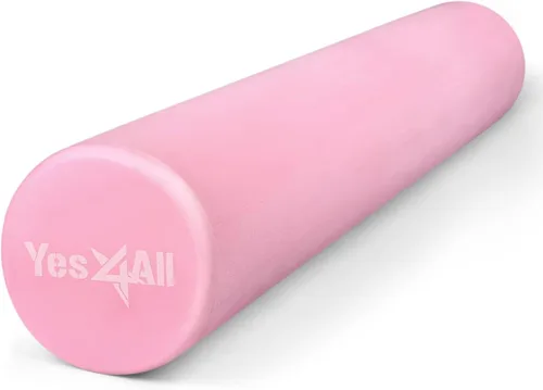 Miniatura 15 de Yes4All Rodillo de espuma EVA firme para la espalda - Rodillo redondo para la espalda para ejercicio, yoga y pilates 12/18/24/36 pulgadas A. Azul