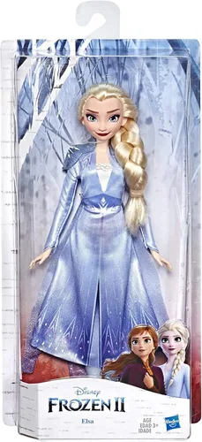 Miniatura 3 de Disney Frozen - Muñeca de Elsa con cabello largo rubio y atuendo azul inspirada en Frozen 2 - Juguete para niños a partir de 3 años