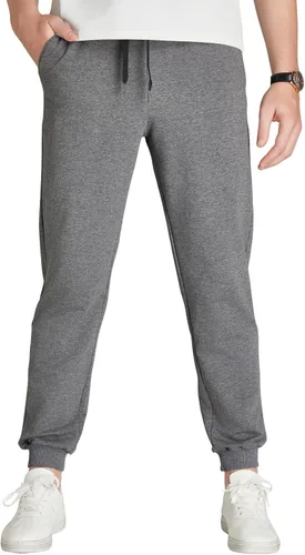 Miniatura 54 de Idtswch 30/32/34/36/38/40. Pantalones deportivos altos para hombre, extra largos, con bolsillos con cremallera