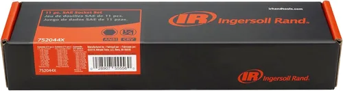 Miniatura 5 de Ingersoll Rand - Juego de llaves de vaso SAE poco profundas de 11 piezas de 1/4 de pulgada, 6 puntos, tamaño: 5/32–9/16 pulgadas, acero al cromo