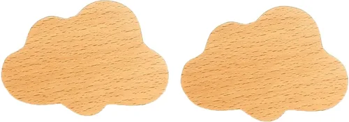 Miniatura 8 de 2 pomos de madera con forma de estrella, pomos decorativos de madera para aparador con tornillos, tiradores de tocador de madera sin terminar, pomos