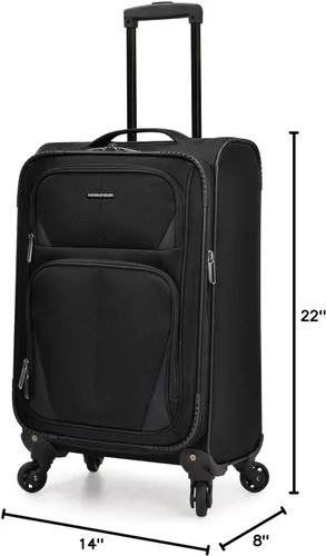 Miniatura 36 de U.S. Traveler Aviron Bay - Equipaje extensible con ruedas giratorias, Color verde azulado.), US08125E23