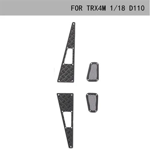 Miniatura 6 de RC Crawler Car Hood Metal Skid Plate para 1/18 TRX-4M (set2)