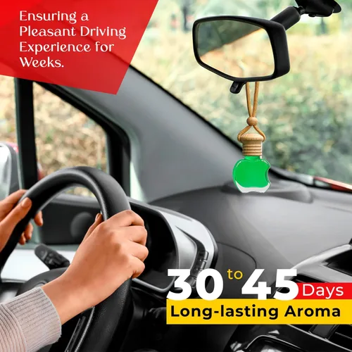 Miniatura 4 de Ambientador para coche colgante de bambú Kabod Difusor de aceites esenciales Aroma verde limpio Neutralizador de olores natural Fragancia