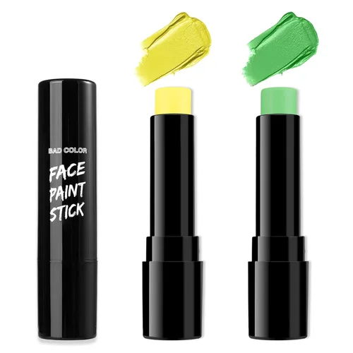Miniatura 16 de BADCOLOR Pintura facial mezclable con crema negra para adultos, niños, ojos, softbol, fútbol, béisbol, deportes, no tóxica, hipoalergénica