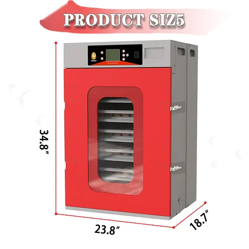 Miniatura 6 de Incubadora inteligente de huevos para incubar huevos, capacidad de 400 huevos con control digital de temperatura y humedad, ideal para huevos