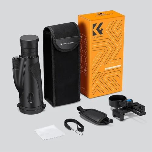 Miniatura 8 de K&F Concept Monocular zoom de 8-32 x 50 – Prisma de doble enfoque de alta potencia monoculares compactos para niños y adultos, con adaptador