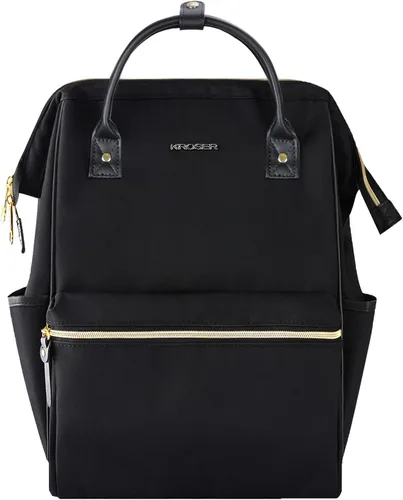 Miniatura 9 de KROSER Mochila para Laptop de 17" Elegante Mochila Repelente al Agua Mochila Casual Universitaria de Día con Puerto USB Bolsa de Trabajo de Viaje
