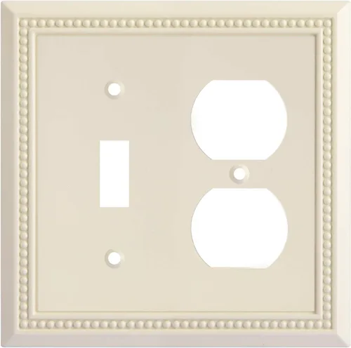 Miniatura 39 de Henne Bery Sunken Pearls - Placa de interruptor/placa de pared y cubierta de salida (decorador individual, 2 unidades, negro mate)